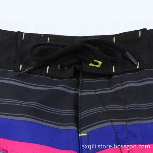Colorful Stripe Swimwear Striped Training Men